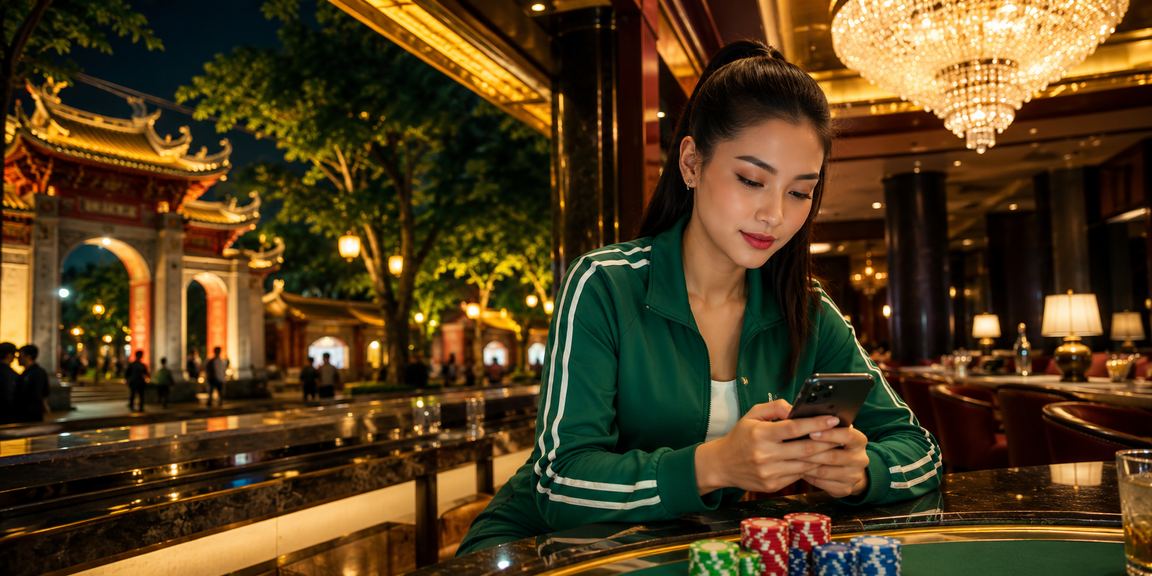 Người chơi baccarat tại không gian hiện đại ở Hà Nội