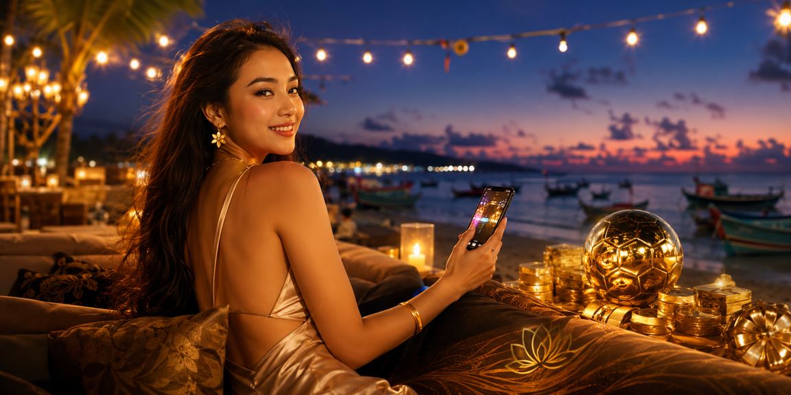 Người dùng theo dõi kết quả cá cược bóng đá tại bãi biển Mũi Né