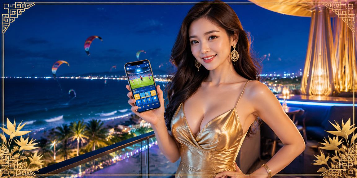 Người dùng kiểm tra giao dịch cá cược thể thao tại bãi biển Mũi Né